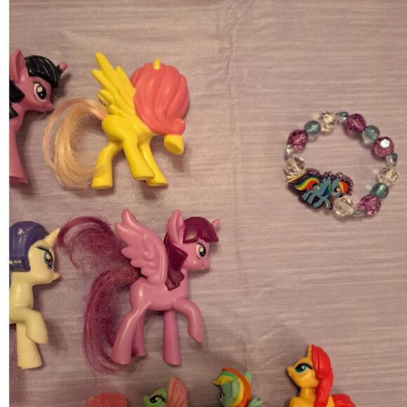 (19) Piece My Little Pony Figures Mini Figures Mashems & Bracelet Lot - Picture 8 of 13